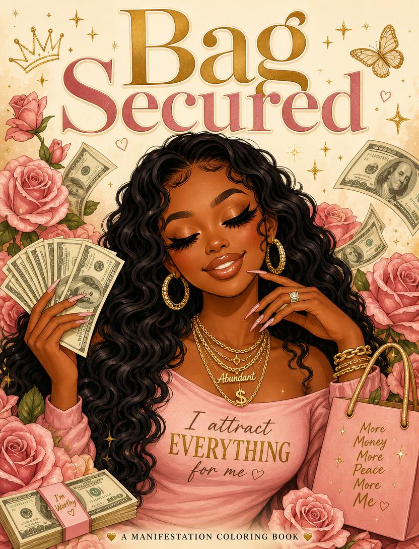 Bag Secured coloring book cover