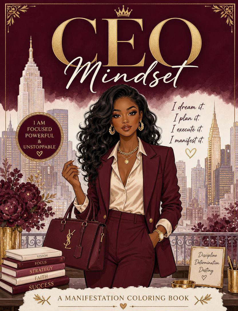 CEO Mindset coloring book cover