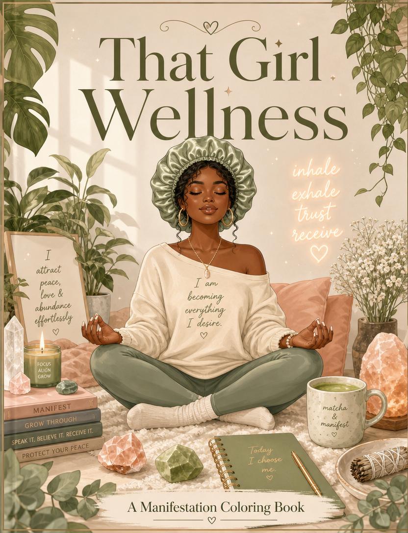 That Girl Wellness coloring book cover